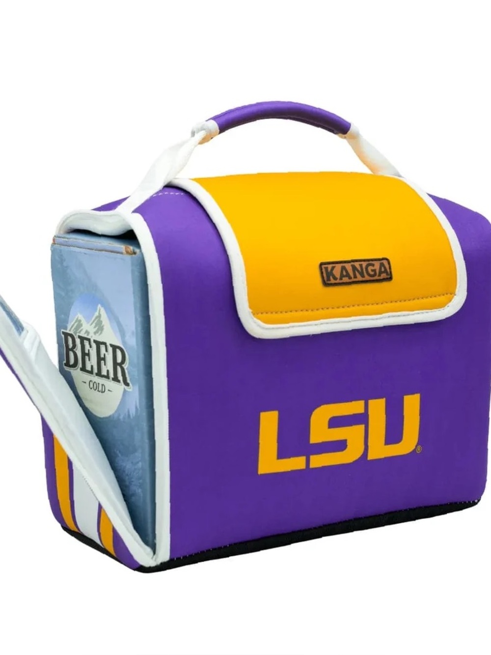 Kanga LSU Purple and Gold Insulated Can Cooler Tote